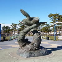 Statue de tortue de mer en métal, grande taille en Bronze, décoration personnalisée pour jardin, Sculpture en forme de tortue