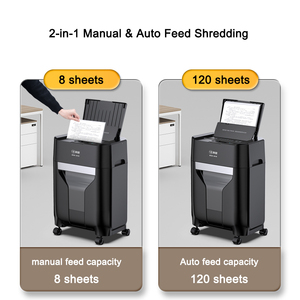 20L kéo ra bin Thức Ăn Tự động báo tài liệu <span class=keywords><strong>Shredder</strong></span> Heavy Duty cắt chéo văn phòng tự động giấy <span class=keywords><strong>Shredder</strong></span> 120 Sheets - Product Image 3