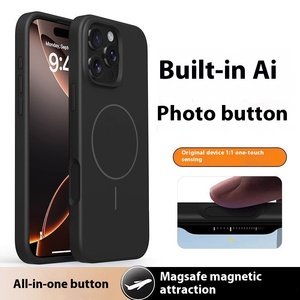 La custodia All-in-One in Silicone liquido IPhone17promax per <span class=keywords><strong>iPhone</strong></span> 16pro include la presa del telefono e il pulsante della fotocamera supporta la ricarica del magnete - Product Image 6