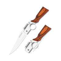 Vente en gros d'équipements de premiers secours en plein air et de matériel de survie, outil multifonctionnel de sauvetage d'urgence, mini couteau pliant de poche avec lumière LED