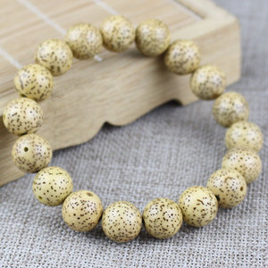 Hainan Bodhi Seed <b>Bracelet</b> 8mm 10mm 12mm Single Loop Unisex Religious Jewelry Beads - Product Image 2