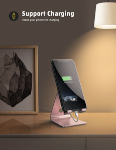 Soporte portátil de aluminio Lamicall A para teléfono móvil, base ajustable para escritorio, soporte para teléfono, oferta para pedidos al por mayor - Product Image 4