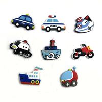 Cartoon-Transportfahrzeug-Serie Weicher PVC-Kühlschrankmagnet Individuelles Kindergeschenk Kühlschrankaufkleber zur Heimdekoration
