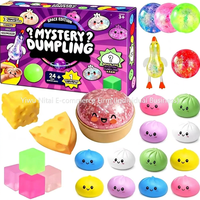 Boîte mystère TPR Squishy, écologique, non toxique, haute élasticité, ensemble de 8 jouets anti-stress
