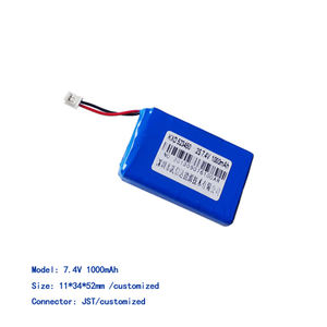 Li-Polymer-Akku 7,4 Volt 1Ah 503450 523450 <span class=keywords><strong>PL</strong></span> Li-Ionen-Akku 7,4V 1000mAh für Kabellose Geräte - Product Image 4