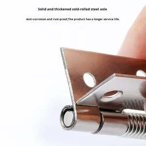 YOYOW engsel pintu otomatis baja tahan karat Modern buka sendiri perangkat keras pegas untuk posisi Rebound gerbang lipat datar - Product Image 3