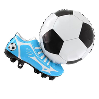 Ballon en aluminium monobloc en forme de chaussure de football et de soccer pour la décoration de fêtes sportives (vente en gros)