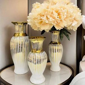 <span class=keywords><strong>Vase</strong></span> en céramique plaqué or, décoration artistique pour la maison, pot à gingembre en porcelaine pour la décoration de la pièce, meubles de salon, accessoires pour la maison - Product Image 6