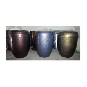 Set 3 Beautiful Modern Design Adult Human Cremation Urns Solid Metal Keepsake Long-lasting Quality 3 Different <b>Funeral</b> <b>Supplies</b> - Product Image 1