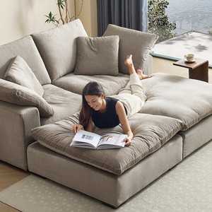 أريكة مودولار مربعة بتصميم إيطالي معاصر على شكل سحابة لغرفة المعيشة في الفيلا - Product Image 1