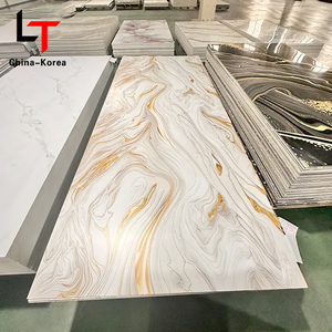 1220x244หินอ่อน PVC เคลือบเงากันยูวี, มีความเงางามสูง0/2900มม. แผงผนังและแผ่นหินอ่อนเลียนแบบ - Product Image 1