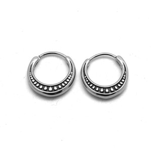 Pendientes Huggie de yunnique, acero inoxidable 316, diseño geométrico para hombres y mujeres, joyería de moda - Product Image 1