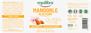EQUILIBRA Aceite Puro de Almendras 120ML Hidrata y Protege la Piel Natural Orgánico Calidad Premium Hecho en Italia - Product Image 2