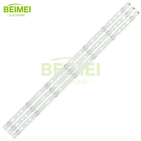 Bande de rétroéclairage TV LB-F3528-GJD2P5315 307-B GJ-2K16 D2P5-315 D307-V2.2 LB-PF3030-GJD2P53153X7AHV2-D TV LED bandes lumineuses 3 pièces/ensemble