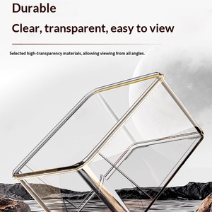 Aquarium rectangulaire <span class=keywords><strong>de</strong></span> bureau à haute transparence pour l'élevage <span class=keywords><strong>de</strong></span> poissons rouges et <span class=keywords><strong>de</strong></span> tortues, idéal comme décoration - Product Image 3