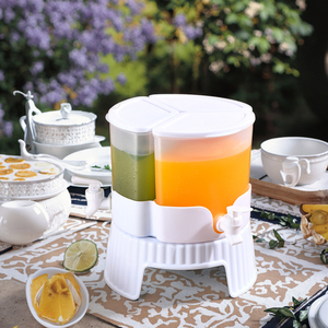 5.2L Xoay Nhựa Đồ Uống Dispenser Với Nắp Tủ Lạnh Lạnh <span class=keywords><strong>Brew</strong></span> <span class=keywords><strong>Pitcher</strong></span> Cho Trà Trái Cây Nước Ấm Uống Dispenser - Product Image 5