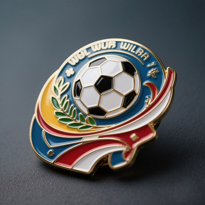 Spille di metallo all'ingrosso distintivo della società di calcio 2D disegno 3D cappello collare per vestiti perni personalizzati risvolto Logo spille - Product Image 2