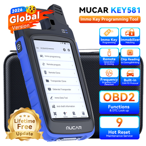 MUCAR KEY581 Strumento Intelligente per Programmazione Chiavi Immo, Scanner OBD2 con Rilevamento Frequenza Chiave, Lettura/Clonazione/Scrittura Chip, Supporto CANFD DOIP - Product Image 1