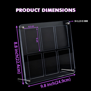 Hot-bán 6-lưới Acrylic khung ảnh trong suốt hiển thị đứng cho người nổi tiếng hình ảnh, trang trí nội thất & Quà Tặng - Product Image 4