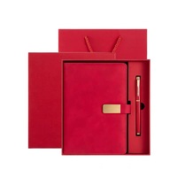 Carnet de notes en cuir PU avec logo personnalisé, planificateur, stylo et recharge, coffret cadeau pour la remise des diplômes ou un mariage