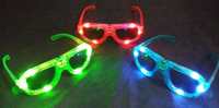 Lunettes de soleil LED Effet Flash Polycarbonate + Matériau Acrylique Inspiré Lunettes pour Halloween Concerts de Noël Fêtes
