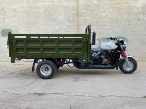 Tricycle cargo puissant à essence 300cc, carrosserie ouverte, 5 roues, avec démarrage électrique/à manivelle, pour charges lourdes et livraison intensives - Product Image 5