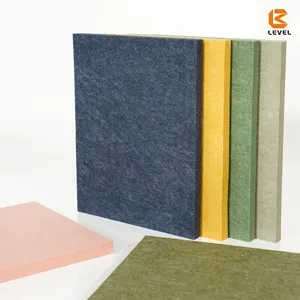 Factory Hot Sale 100% PET Polyester Acoustic Office Panel 600mm*600mm*9mm/12mm Acoustic Board