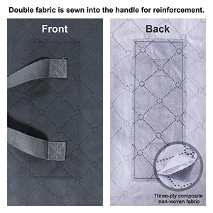 Vente en gros d'usine, boîte de rangement 50/75L, sac de rangement pour couettes en tissu non tissé, boîte de rangement pliable pour vêtements - Product Image 3