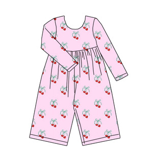 Nuova Collezione di Tute per Bambini con Raffinato Motivo a Cuore Personalizzato <span class=keywords><strong>Tuta</strong></span> Intera a Maniche Lunghe Carina per Ragazze per San Valentino - Product Image 2