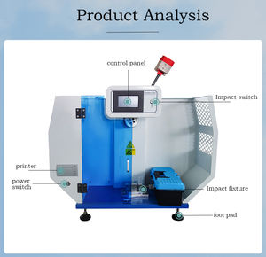 <span class=keywords><strong>Charpy</strong></span>-Izod-Testgerät Halbautomatische Schlagprüfmaschine, Digitaler <span class=keywords><strong>Charpy</strong></span>-Izod-Tester für Metallmaterialien ASTM E23 - Product Image 2