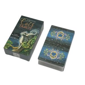 Juego de mesa de impresión 12*7cm Mystical Cats <span class=keywords><strong>Tarot</strong></span> Card con caja de regalo 78PCs Playing Oracle Card - Product Image 2