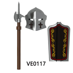 V1002 V1003 V1006 Militiaman Soldier Warrior Territory Knight Kids Puzzle Assembly <b>Building</b> Block Mini Bricks Figure Plastic Toy - Product Image 4