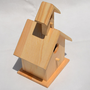Nido de Pájaro para mascotas de madera cruda personalizada de fábrica para uso en exteriores - Product Image 5