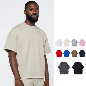 เสื้อยืดโอเวอร์ไซส์ผ้าฝ้าย 100% ระบายอากาศได้ดี เป็นมิตรกับสิ่งแวดล้อม น้ำหนัก 220 กรัม ดีไซน์ใหม่สุดหรูสำหรับผู้ชาย สวมใส่สบาย เหมาะกับสไตล์สตรีทแวร์ฤดูร้อน - Product Image 1