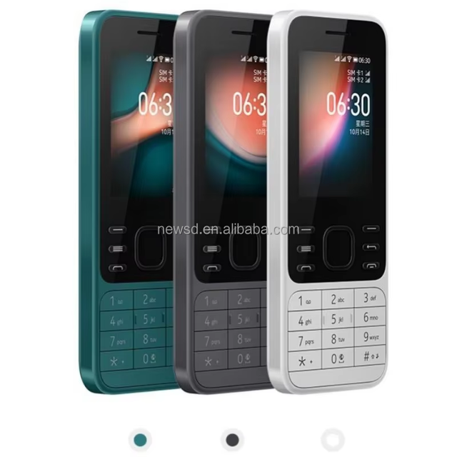 Classic 6300 4G Mobile Phone KaiOS Google Maps FM Radio Durable Keypad Phone for Europe Latin America