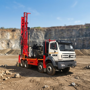 Venta caliente de fábrica Nueva condición Camión montado Plataforma de perforación de carbón rotativo Diesel-Powered Max 500m Bajo mantenimiento Marca Sunrock - Product Image 4