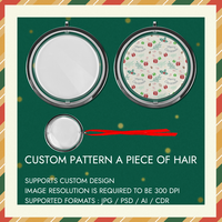 Sous-banque Sublimation En Plastique De Noël Spinning Photo Ornement Suspendu Cadre Boules Photo Titulaire Décor