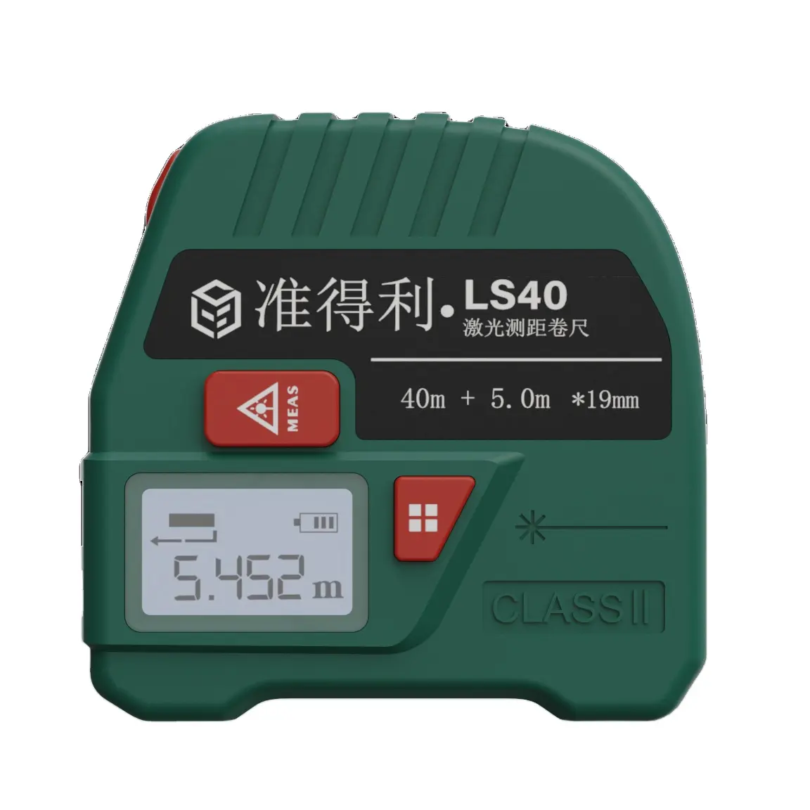 Longshuo pengukur jarak Digital, pita Laser pengukur jarak Digital dapat ditarik Mini 5M tahan air Logo kustom