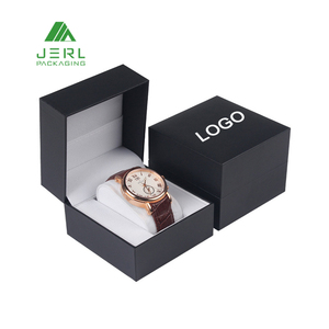 Custom Logo Paper Luxury Wrist Black Watch Gift Box Packaging Boxes Watch Box for Watches
