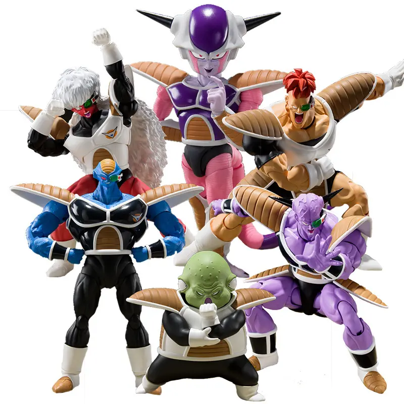 JM 2023 Novo 5 Pçs/set Dragão-Bolas Figura Ginyu Força Figuras PVC Coleção 6-15cm Boneca Anime Figura Set