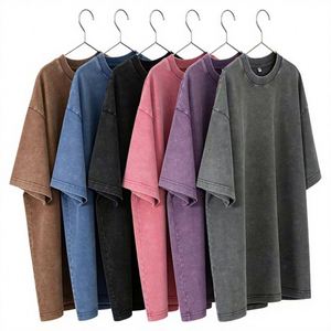 Camiseta Personalizada de Alta Calidad 100% Algodón para Hombre, Color Sólido, Cuello Redondo, Hombros Caídos, Talla Grande - Product Image 3