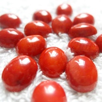 Perles de corail en gros, cabochon de corail rouge