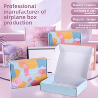 Boîtes en papier kraft coloré pour vêtements et sous-vêtements – Emballage rectangulaire pour vente en gros, conception rigide à trois couches pour faux ongles