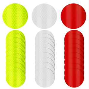 10 Uds. Pegatinas reflectantes de advertencia anticolisión para coche, cinta de seguridad reflectante para decoración de maletero, calcomanías de advertencia para coche, accesorios - Product Image 3