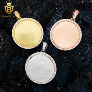 <span class=keywords><strong>Pendentif</strong></span> personnalisé avec <span class=keywords><strong>gravure</strong></span> <span class=keywords><strong>photo</strong></span>, bijou souvenir <span class=keywords><strong>pour</strong></span> <span class=keywords><strong>homme</strong></span>, moissanite VVS, argent sterling 925, certificat GRA - Product Image 3