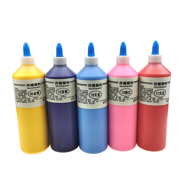 Pintura artesanal acrílica pigmentada rica personalizada a granel no tóxica para adultos, suministros de pintura para niños