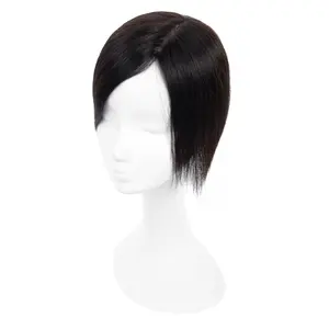 Henan xuchang lụa cơ sở tóc Topper tóc con người hệ thống trong kho toupee tóc giả cho phụ nữ