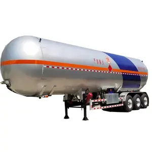 3 axle 50cbm CNG LNG fuel tank semi truck trailers gas lpg tanker trailer for sale