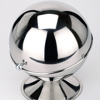 Distributeur de sucre en acier inoxydable de haute qualité, bol à sucre anti-poussière avec couvercle roulant pour restaurant, hôtel, restauration