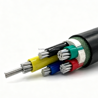Großhandel Aluminium-Elektrokabel 0,6/1kV 4-adrig 25mm 70mm 120mm VV/VLV Armiertes Kabel für Elektrosysteme